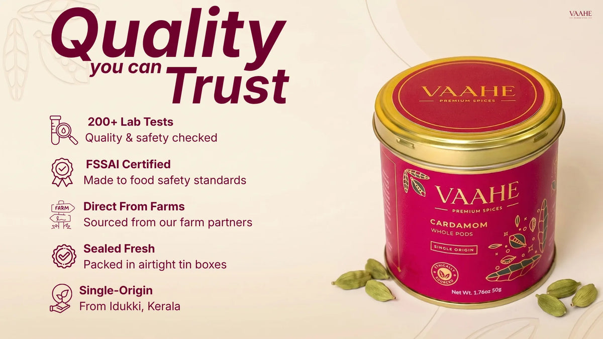Premium Whole Green Cardamom Quality Trust 